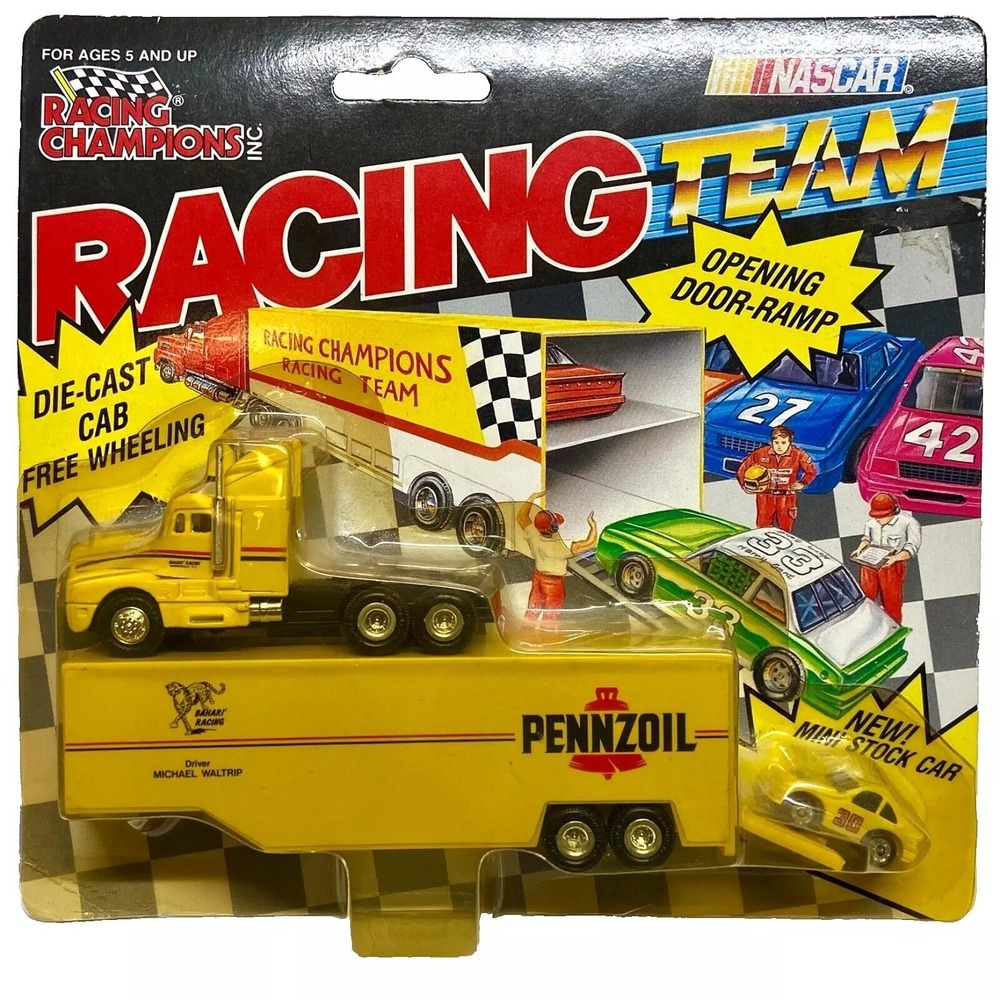 Racing Champions 1992 Pennzoil Team Transporter Nascar #30 Michael Waltrip